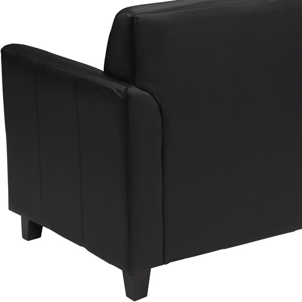 Flash Furniture Loveseat, 29" x 32-1/4", Upholstery Color: Black - BT-827-2-BK-GG