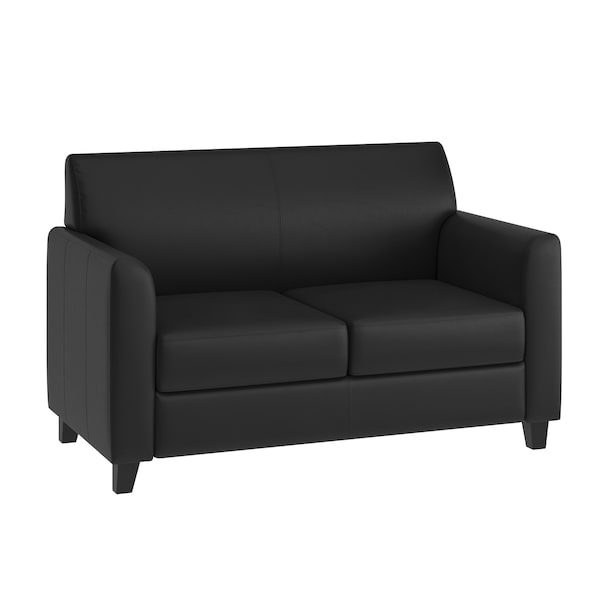 Flash Furniture Loveseat, 29" x 32-1/4", Upholstery Color: Black - BT-827-2-BK-GG
