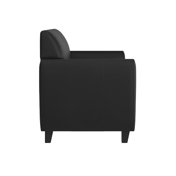 Flash Furniture Loveseat, 29" x 32-1/4", Upholstery Color: Black - BT-827-2-BK-GG
