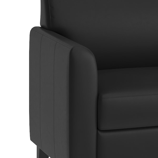 Flash Furniture Loveseat, 29" x 32-1/4", Upholstery Color: Black - BT-827-2-BK-GG