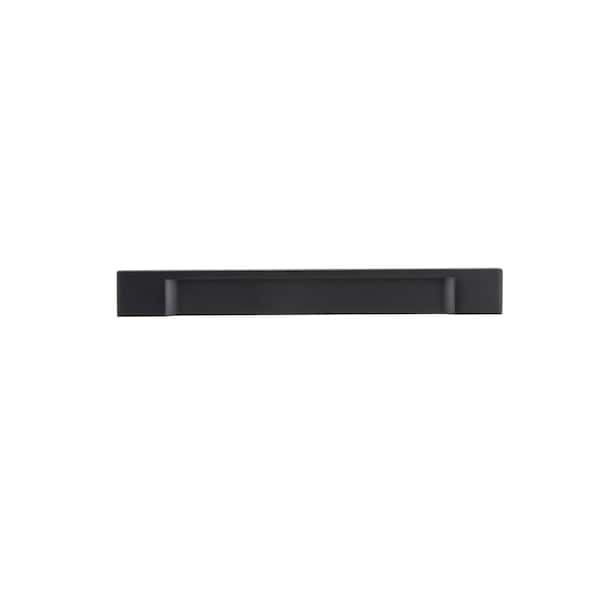Richelieu 6 5/16 in (160 mm) Center-to-Center Brushed Black Contemporary Drawer Pull - BP13101160990