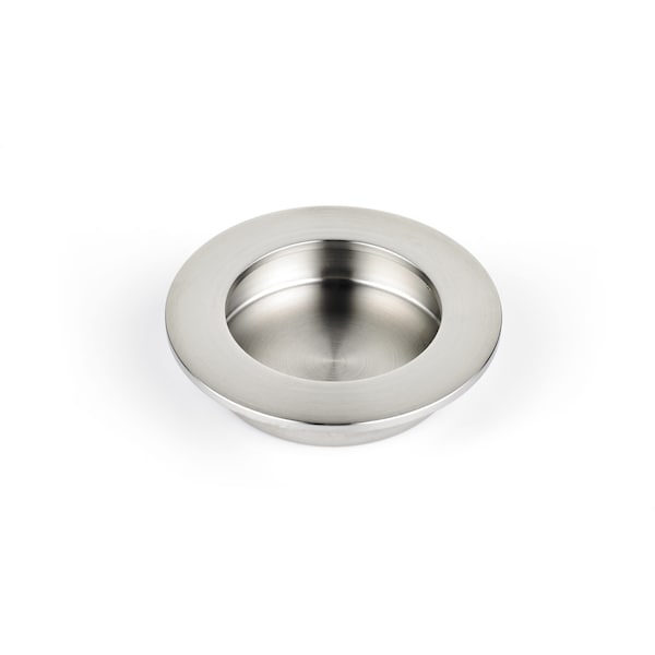Richelieu Brushed Nickel Contemporary Recessed Cabinet Pull - 340279195
