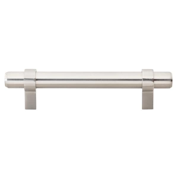 Gliderite Hardware 3-3/4 in. Center to Center Satin Nickel Solid Steel Bar Pull - 4006-96-SS, 25PK - 4006-96-SS-25