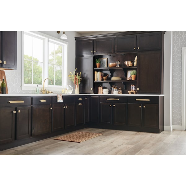 Jeffrey Alexander 96 mm Center Satin Bronze Square-to-Center Square Renzo Cabinet Cup Pull - 141-96SBZ