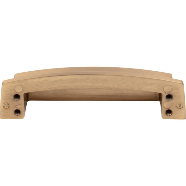 Jeffrey Alexander 96 mm Center Satin Bronze Square-to-Center Square Renzo Cabinet Cup Pull - 141-96SBZ