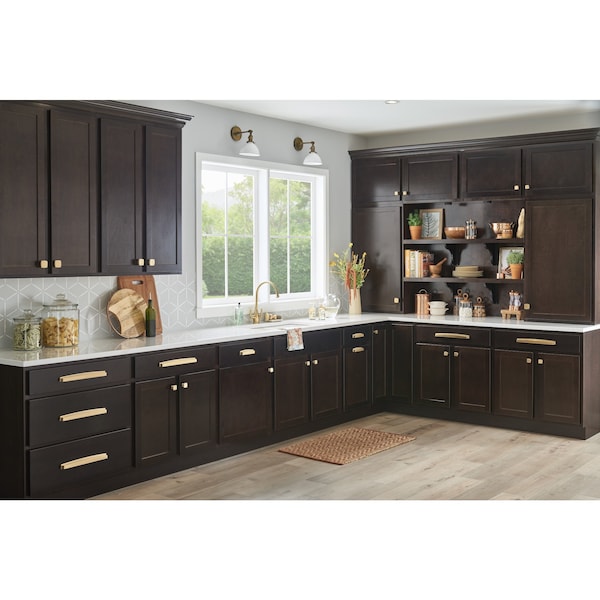 Jeffrey Alexander 96 mm Center Satin Bronze Square-to-Center Square Renzo Cabinet Cup Pull - 141-96SBZ