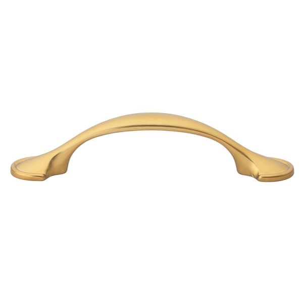 Gliderite Hardware 3 in. Center to Center Brass Gold Arch Pull, 5PK - 83167-BG-5
