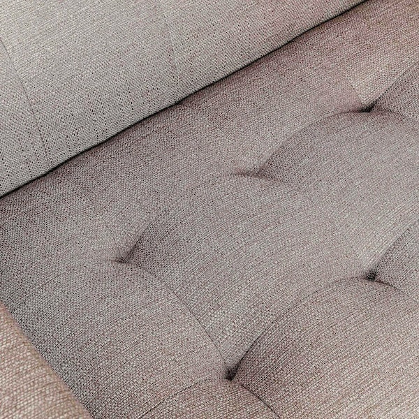 Global Industrial Upholstered Fabric Loveseat, Tan - 695966TN
