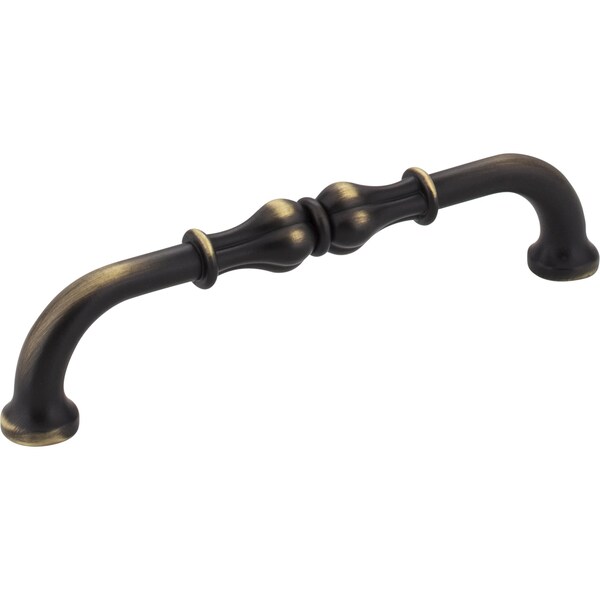 Jeffrey Alexander 128 mm Center-to-Center Antique Brushed Satin Brass Bella Cabinet Pull - 818-128ABSB