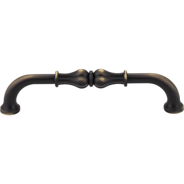 Jeffrey Alexander 128 mm Center-to-Center Antique Brushed Satin Brass Bella Cabinet Pull - 818-128ABSB