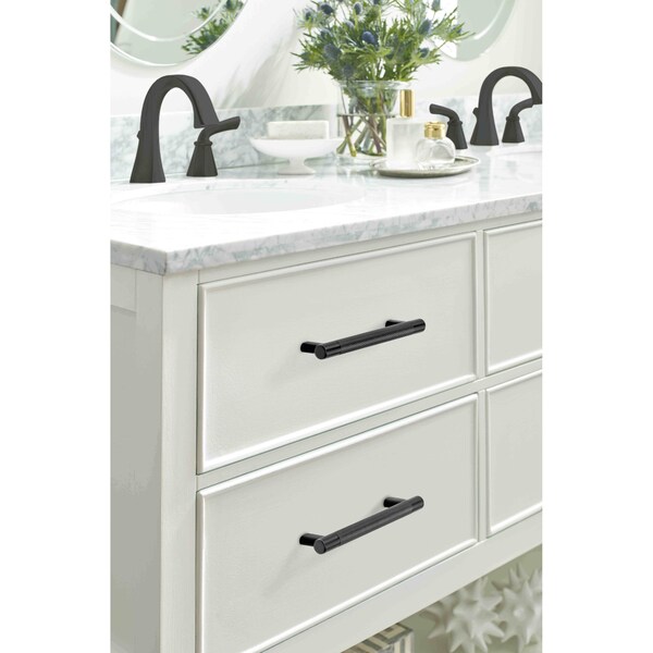 Amerock Bronx 6-5/16 in 160 mm Center-to-Center Black Bronze Cabinet Pull - BP36559BBR