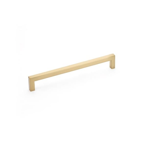 Emtek Warwick Cabinet Pull with 10 in Center to Center Satin Brass Finish - 86709US4