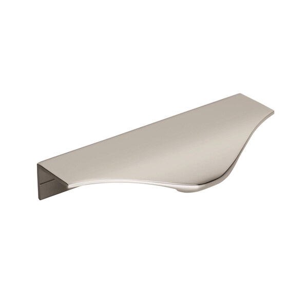 Amerock Aloft 4-3/16 in 106 mm Center-to-Center Polished Nickel Cabinet Edge Pull - BP36743PN