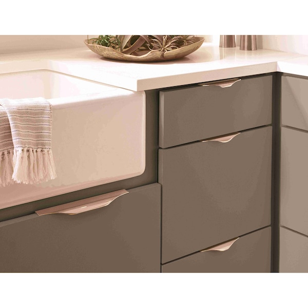 Amerock Aloft 4-3/16 in 106 mm Center-to-Center Polished Nickel Cabinet Edge Pull - BP36743PN