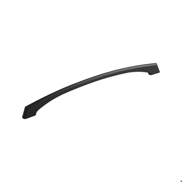 Hickory Hardware Greenwich Collection Pull 12 Inch Center to Center Matte Black Finish - P3374-MB