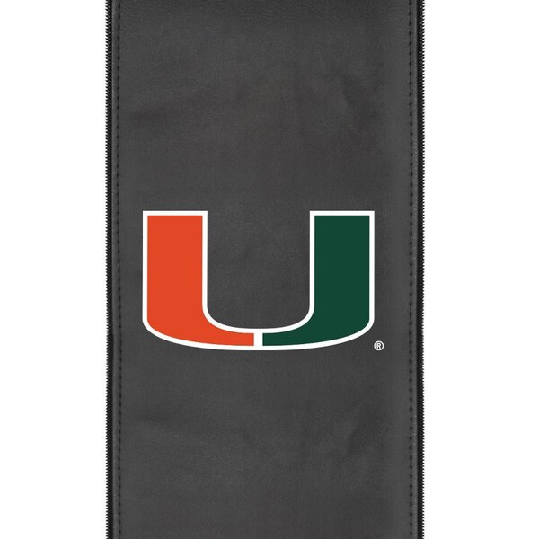 Dreamseat Silver Loveseat with Miami Hurricanes Logo - XZ7759003LSCDBK-PSCOL12110
