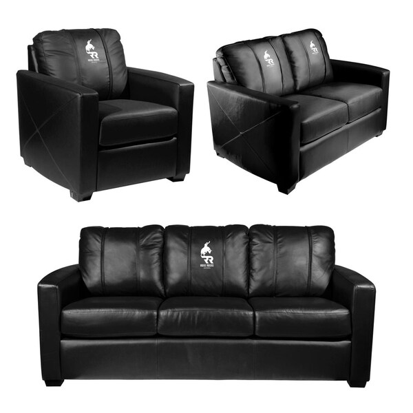 Dreamseat Silver Sofa with Arizona Ridge Riders Primary Logo - XZ7759001SOCDBK-PSPBR0010