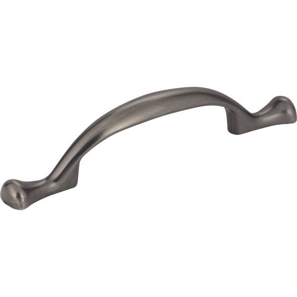 Elements By Hardware Resources 3" Center-to-Center Brushed Pewter Merryville Cabinet Pull - 897-3BNBDL
