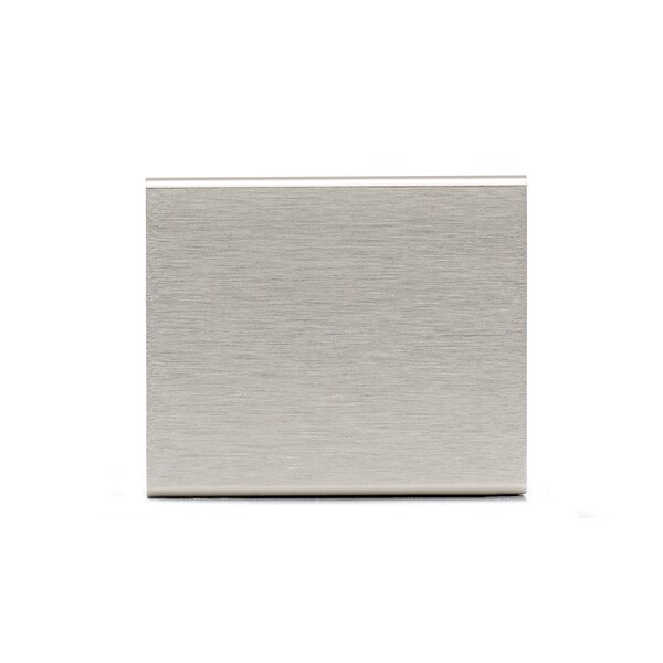 Richelieu 1-5/16 in. (33 mm) Center-to-Center Stainless Steel Contemporary Edge Pull - BP989833170