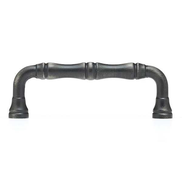 Richelieu 3 in (76 mm) Center-to-Center Antique Nickel Traditional Drawer Pull - BP74076143