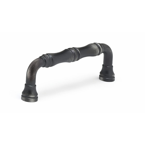 Richelieu 3 in (76 mm) Center-to-Center Antique Nickel Traditional Drawer Pull - BP74076143