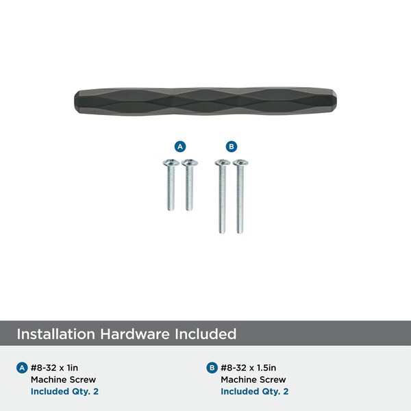 Amerock St. Vincent 3 in 76 mm Center-to-Center Black Bronze Cabinet Pull - BP36646BBR