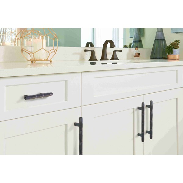 Amerock St. Vincent 3 in 76 mm Center-to-Center Black Bronze Cabinet Pull - BP36646BBR