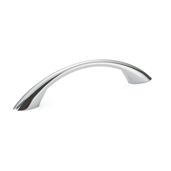 Richelieu 3-3/4 in. (96 mm) Center-to-Center Chrome Contemporary Drawer Pull - BP65017140