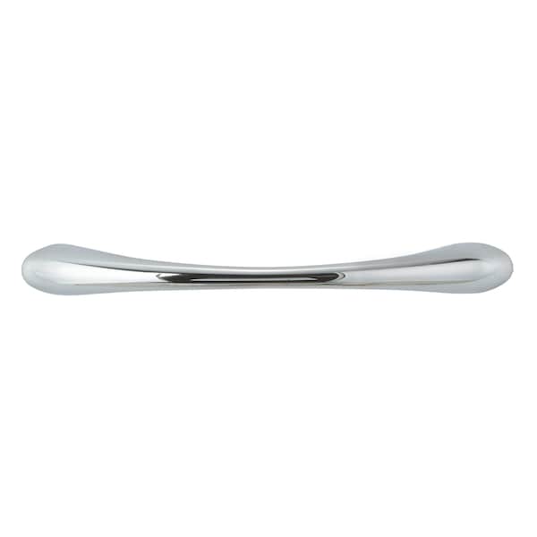 Richelieu 3-3/4 in. (96 mm) Center-to-Center Chrome Contemporary Drawer Pull - BP65017140