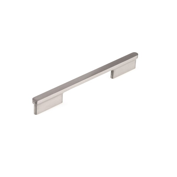 Richelieu 6 5/16 in (160 mm) Center-to-Center Brushed Nickel Contemporary Cabinet Pull - 8636160195
