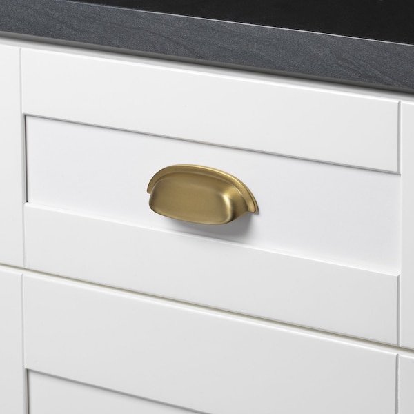 Gliderite Hardware 2-1/2 in. Center to Center Satin Gold Classic Bin Pull - 4081-SG, 5PK - 4081-SG-5