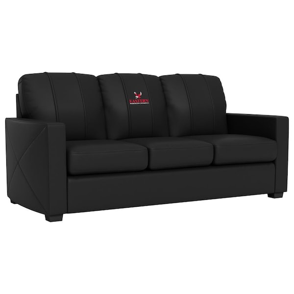Dreamseat Silver Sofa with Eastern Washington Eagles Logo - XZ7759001SOCDBK-PSCOL13410