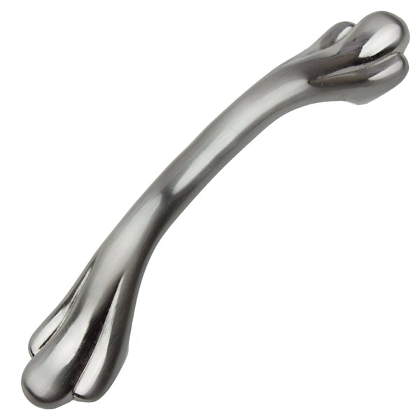 Gliderite Hardware 3 in. Center to Center Satin Nickel Paw Pull - 4229-SN, 5PK - 4229-SN-5