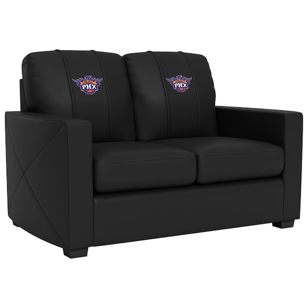 Dreamseat Silver Loveseat with Phoenix Suns Secondary Logo - XZ7759003LSCDBK-PSNBA32023