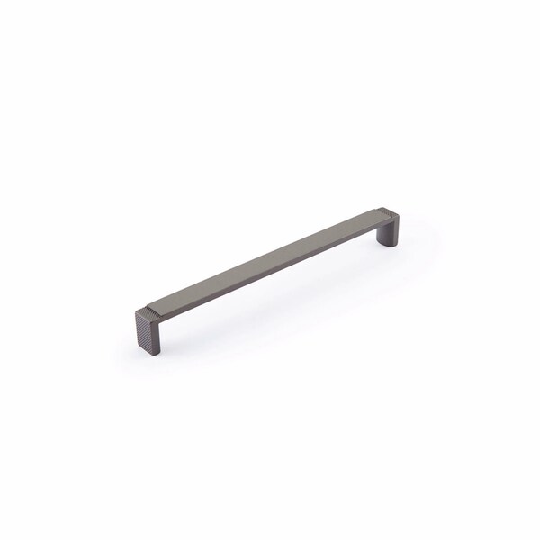 Schaub 7-1/2in Center to Center Quadrato Wide Cabinet Pull Signature Gun Metal Finish - 20017-GM