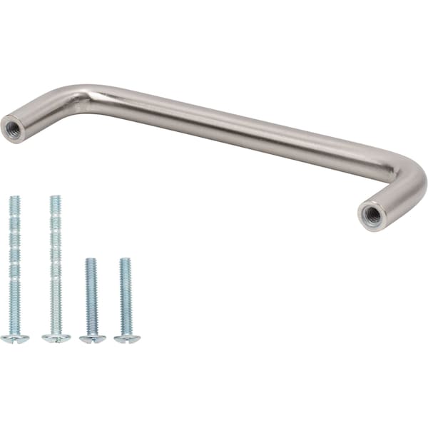 Designperfect 4'' Center-to-Center Wire Pull, Brushed Satin Nickel, 25PK - DPA25W5910SNB