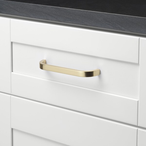 Gliderite Hardware 5-1/16 in. Center to Center Curved Bar Pull Champagne Gold, 5PK - 4843-128-CHPG-5