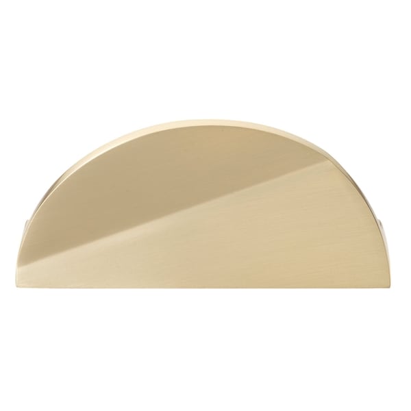 Gliderite Hardware 1-1/2 in. Center to Center Semi Circle Knob Champagne Gold - 4844-CHPG-1