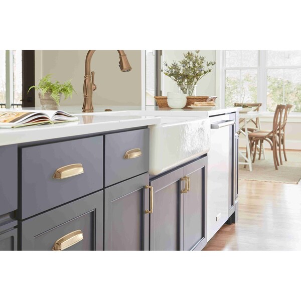 Amerock Stature 5-1/16 in 128 mm Center-to-Center Champagne Bronze Cabinet Cup Pull - BP22439CZ