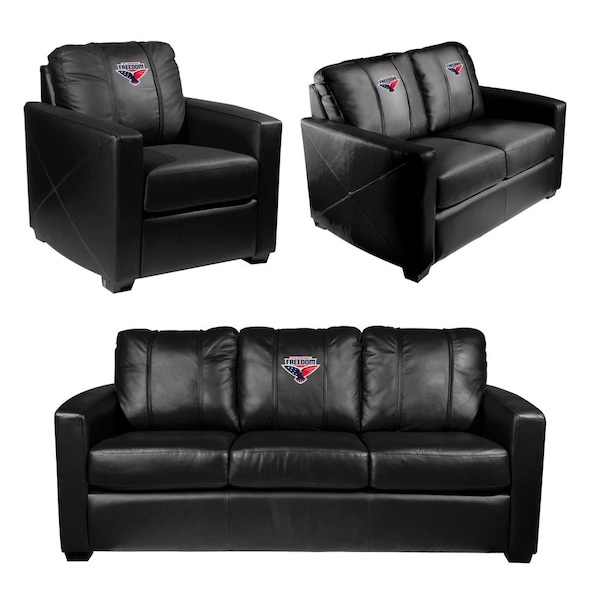 Dreamseat Silver Sofa with Florida Freedom Primary Logo - XZ7759001SOCDBK-PSPBR0025
