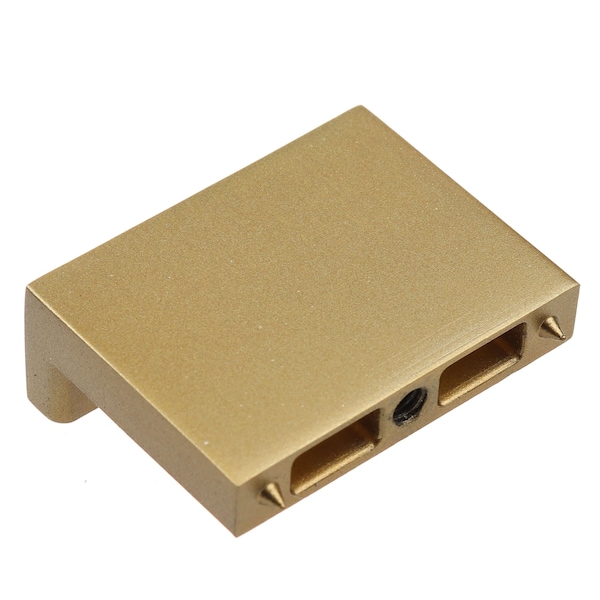 Gliderite Hardware 1-1/2 in. Center to Center Finger Pull  Knob Satin Gold - 4793-SG-1