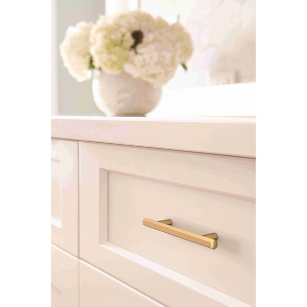 Amerock Caliber 3-3/4 in 96 mm Center-to-Center Champagne Bronze Cabinet Pull - BP36873CZ