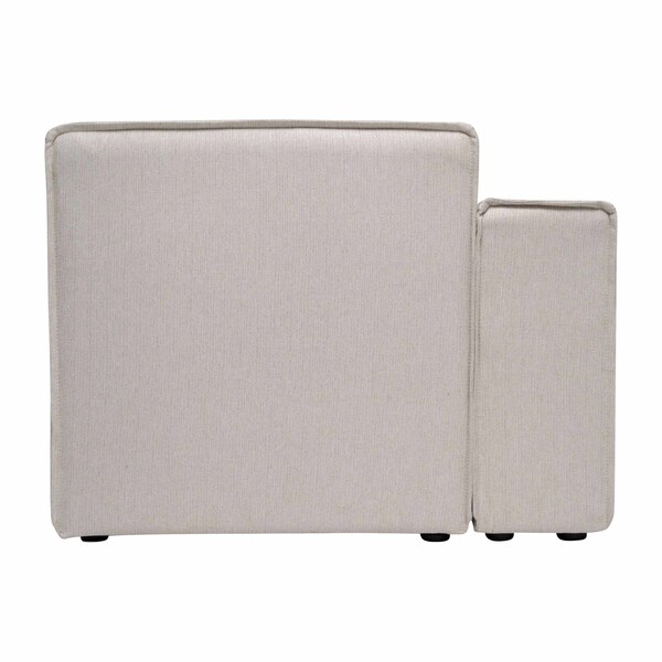 Flash Furniture Bridgetown Luxury Modular Sectional Sofa, Left Side with Arm Rest, Cream - IS-IT2231-LC-CRM-GG