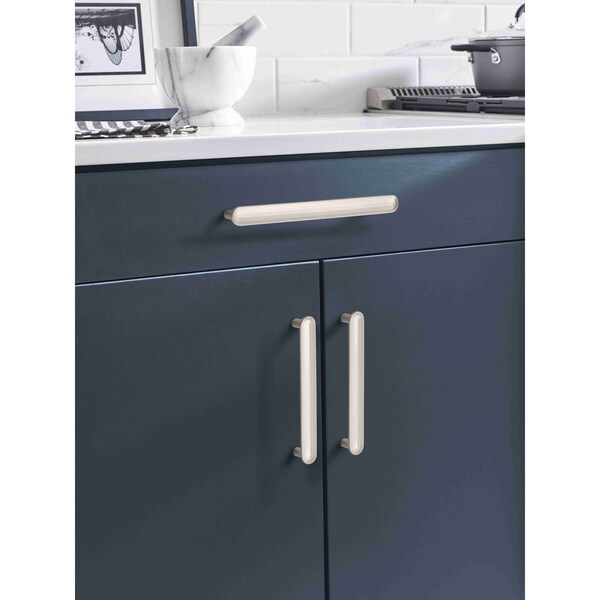 Amerock Concentric 7-9/16 in 192 mm Center-to-Center Satin Nickel Cabinet Pull - BP36833G10