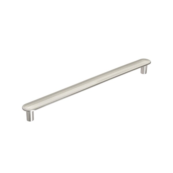 Amerock Concentric 7-9/16 in 192 mm Center-to-Center Satin Nickel Cabinet Pull - BP36833G10