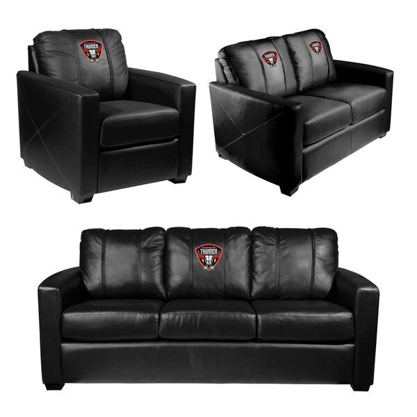 Dreamseat Silver Loveseat with Missouri Thunder Primary Logo - XZ7759003LSCDBK-PSPBR0035