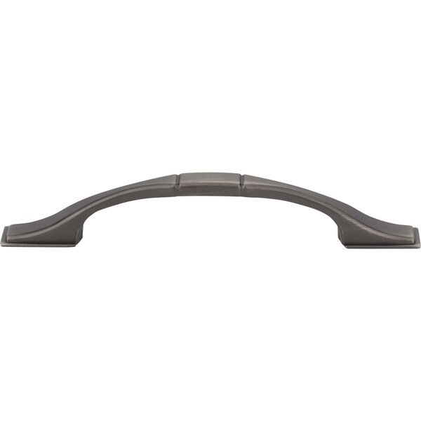 Elements By Hardware Resources 96 mm Center-to-Center Brushed Pewter Square Hammond Cabinet Pull - 937-96BNBDL