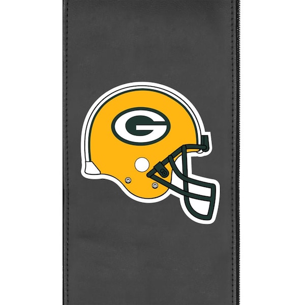 Dreamseat Silver Loveseat with Green Bay Packers Helmet Logo - XZ7759003LSCDBK-PSNFL20057