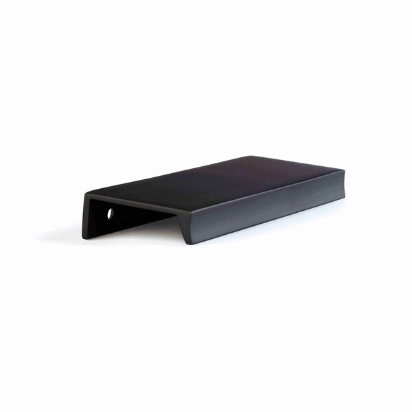 Schaub 4in Center to Center Sabre Edge Pull Matte Black Finish - 10011-MB