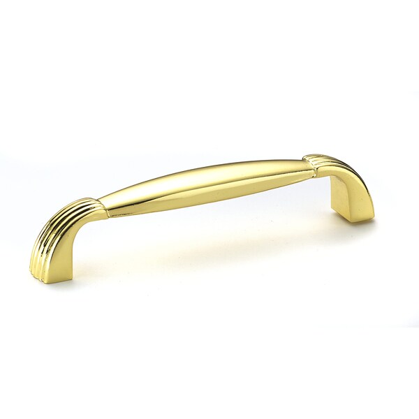 Richelieu 3-3/4 in. (96 mm) Center-to-Center Brass Contemporary Drawer Pull - BP30700130